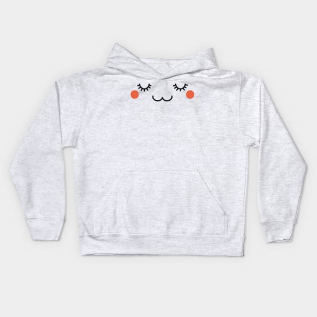 Cute uwu Kids Hoodie by zeevana